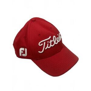 Titleist New Era FootJoy Vokey Design Red Mesh Fitted Golf Cap Hat Medium/Large